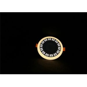 Warm White Double Color Led Panel Light , 6W Round Flush Mount Wall Light