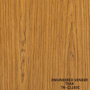 Fancy Recomposed Teak Wood Veneer Length 2200mm Customized For Car Interior