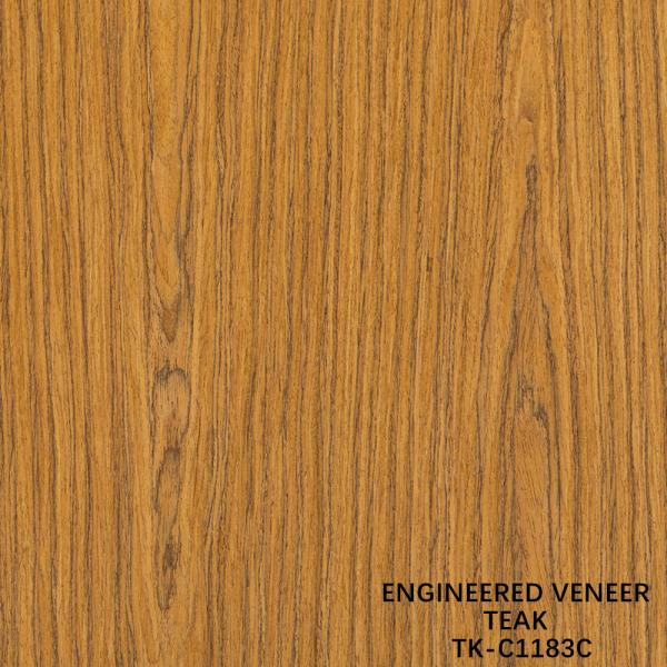 Fancy Recomposed Teak Wood Veneer Length 2200mm Customized For Car Interior