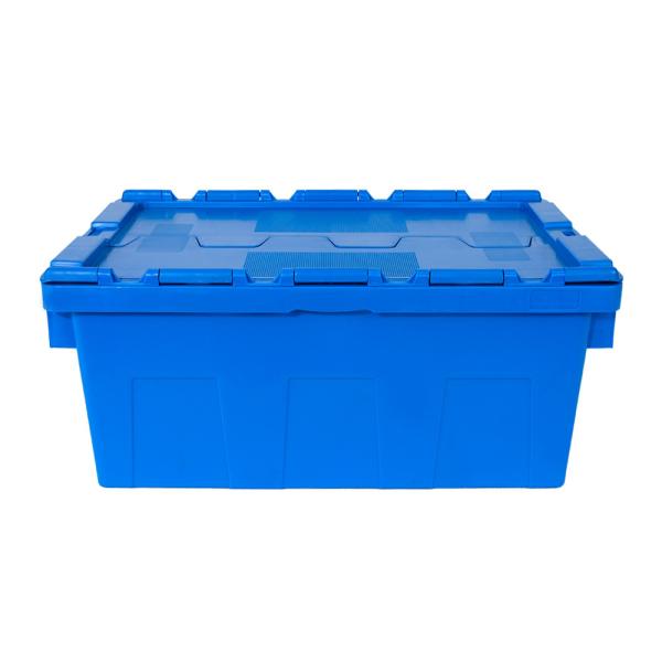 Customized Color Attached Lid Logistic Nesting Plastic Container for Transport