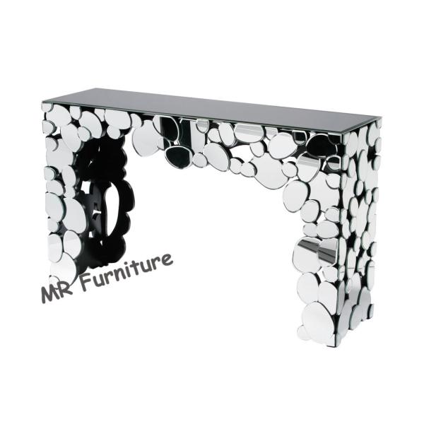 Quality Pebbles Interiors Mirrored Hall Console Tables , Hotel Hallway Mirrored Sofa Table wholesale