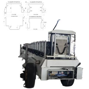 Mobile Vegetable Planting Trough Forming Machine with Hydraulic Motor 5.5KW and