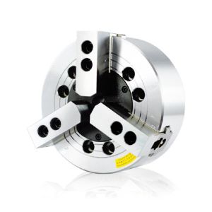 Cheap V 3 jaw wedge type non through hole power chuck (adapter excluded) for sale