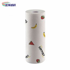 Cheap Wood Pulp PP Disposable Cloth Rags 25X8CM 160GSM Disposable Microfiber Towels for sale