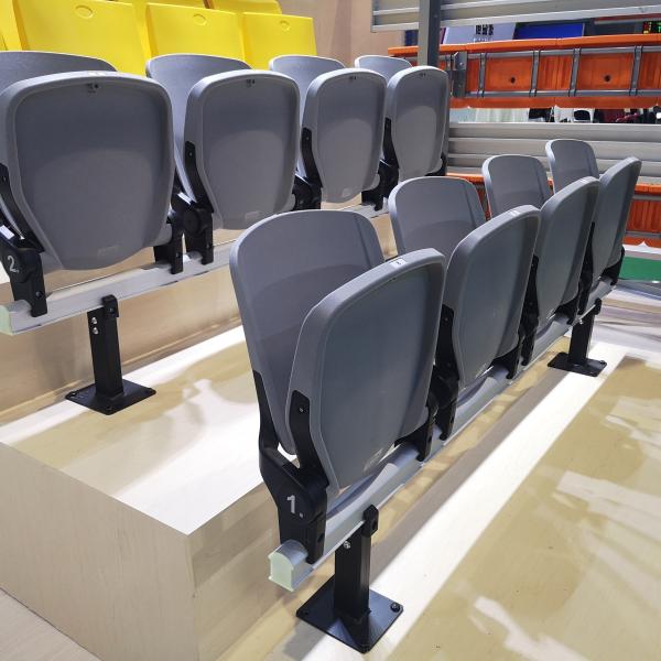 Quality Air Injection Processing Plastic Stadium Sports Seats With Metal Structural Bleacher wholesale