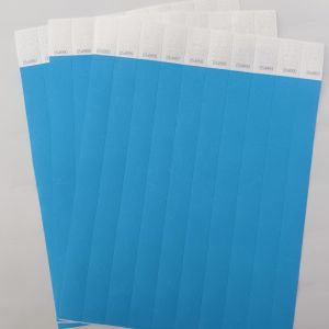 Custom Festival Event Tyvek Paper Wristbands with Snap Closure