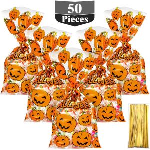 Spider web candy bag Resealable Cellophane Bags Self Adhesive Treat Snacks
