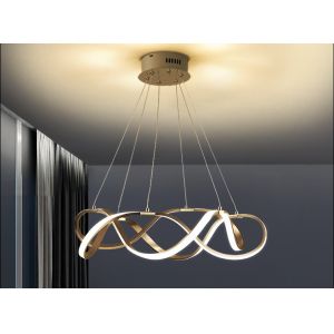 Acrylic Lampshade Power 33w 50w 69w Iron Gold Modern Ring Light