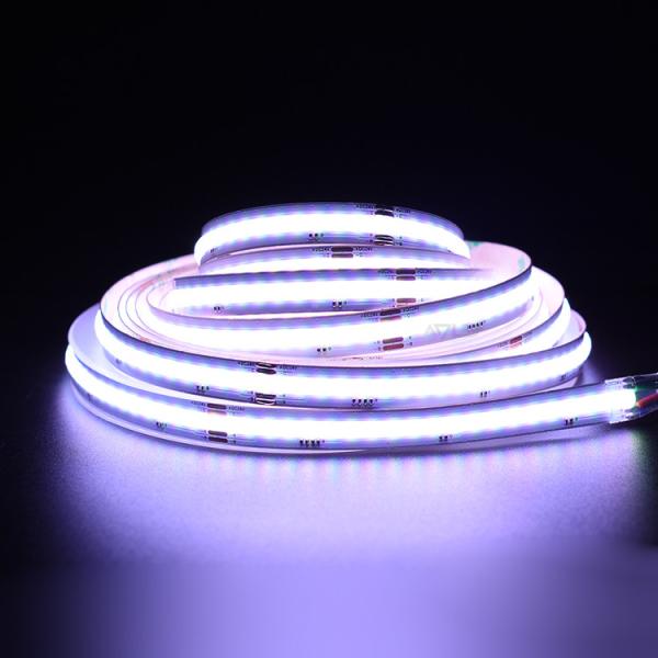 5 Meter Full Color High LED Density DC12V 630LEDs/M RGB COB LED Strip Light IP20