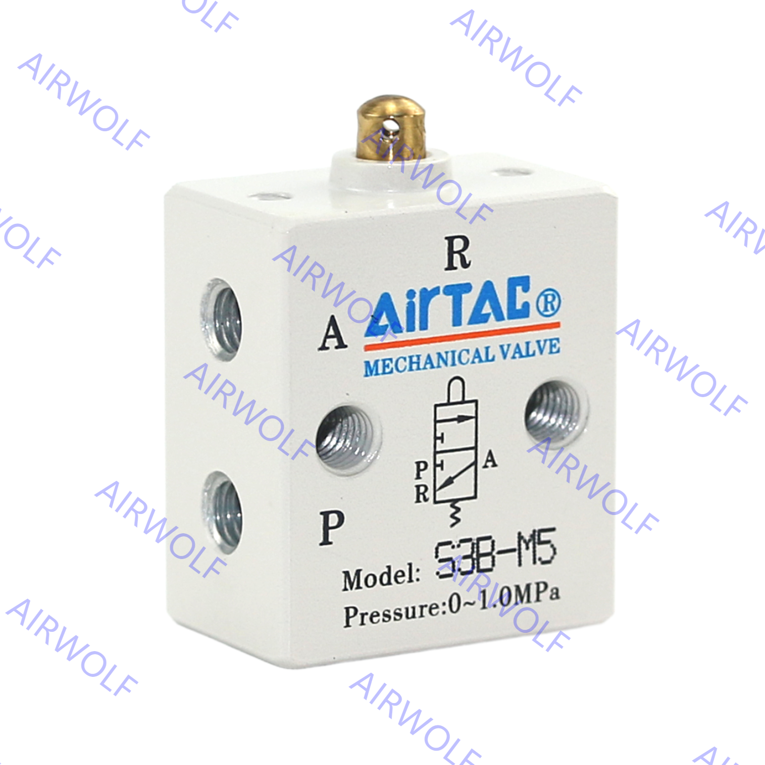 S3B-M5, S3B-06, S3B-08 AIRTAC S3 Series 3/2 way Control Valve M5 1/8" 1/4"