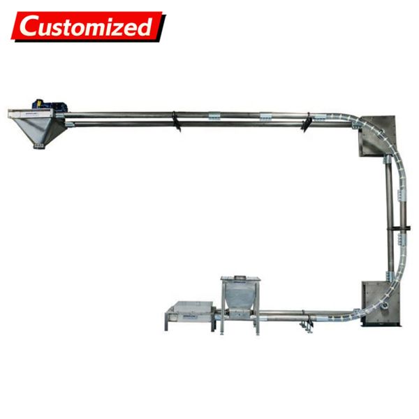 Quality Custom Stainless Steel Tube Chain Conveyor for Stable Transport of Steel Drag Chain Conveyors Explosion-proof and airtight design (Suitable for Powdered Sugar) wholesale