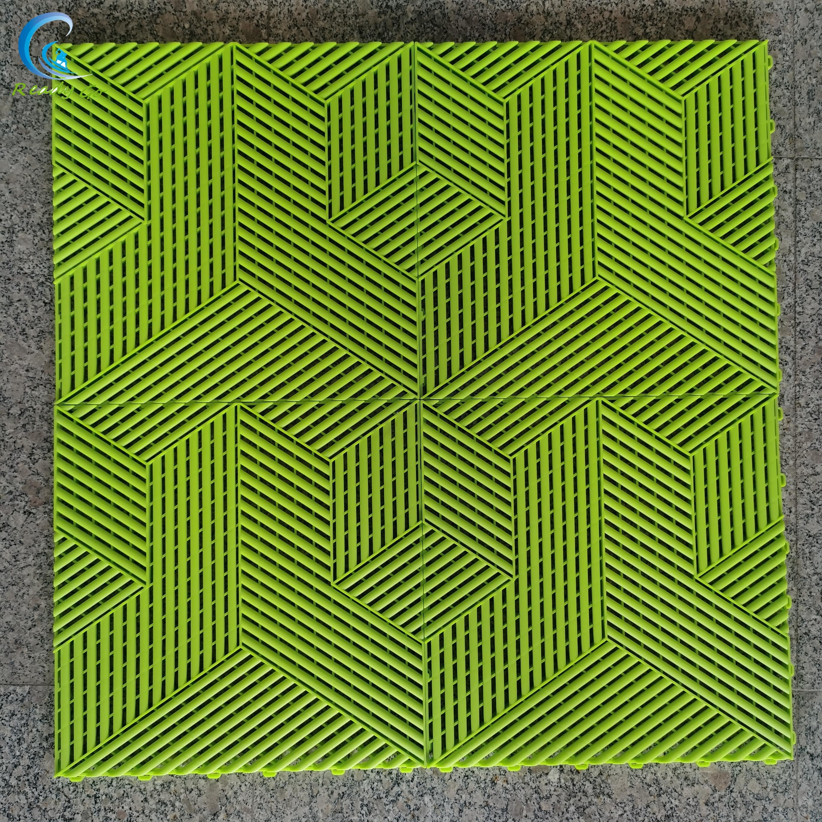 Upgrade Your Space with Interlocking 3D Cubic Pattern Tile 1.2 Lbs Per Tile Easy