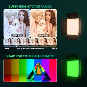 Fx Mode 14 Effects RGB LED Film Lights 2700k 7500k Flashing Lamp 6000lux Photo