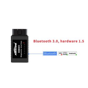 Black Mini Obdii Elm327 Bluetooth Automotive Diagnostic Scanner Tool KONNWEI