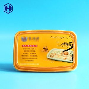 Non Spill IML Plastic Containers Lightweight Disposable Plastic Box