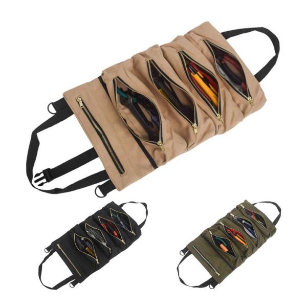 Quality Multi Purpose Wrench Screwdriver Roll Pouch Hanging Tool Zipper Pouches wholesale