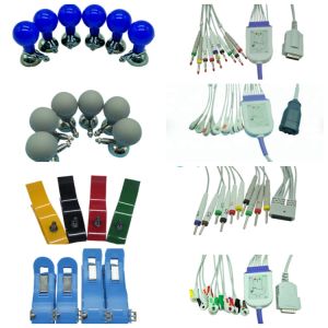 Medical Monitor Accessories Limb Clamps Chlorine Silver Plated For EKG / ECG