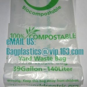 China en13432 corn starch based wholesale biodegradable 100% compostable bags on roll, cornstarch made 100% biodegradable on sale