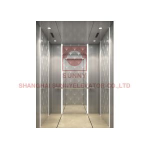 Cheap EleganT Rose Gold 320kg Roomless Residential Home Elevator With Center Opening Door for sale