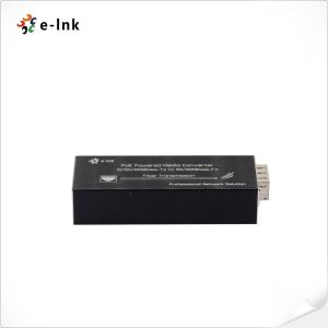 Mini 10/100/1000BASE-T to 100/1000BASE-X SFP Fiber Media Converter with PoE