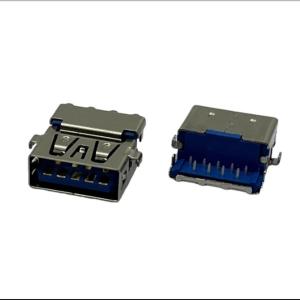 China 9 Contacts High Speed USB Extension Connector Socket Female For Through Hole Applications on sale