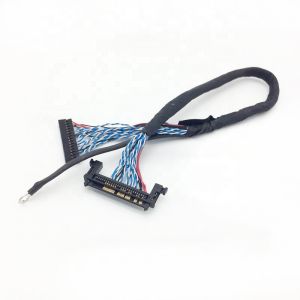 Electronic VGA Converter 20 Pin LVDS Connector LCD Panel Cable Assembly for