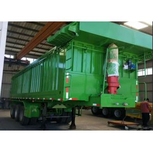 Dump Tanks Trucks And Trailers 3 Axle Tipping Rear Unloading Dump Semi Trailer
