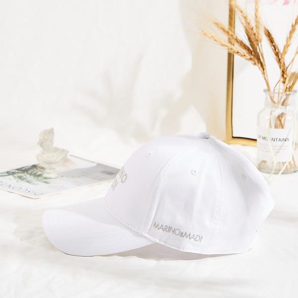 Curve Brim Custom Twill Cotton White Dad Hat 6 Panel