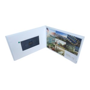 Cheap Advertising LCD Video Brochure All In One With Hard Paper Cover for sale