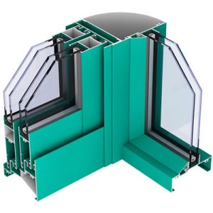 Slim Frame Aluminium Sliding Window Profile Lightweight Long Life Span