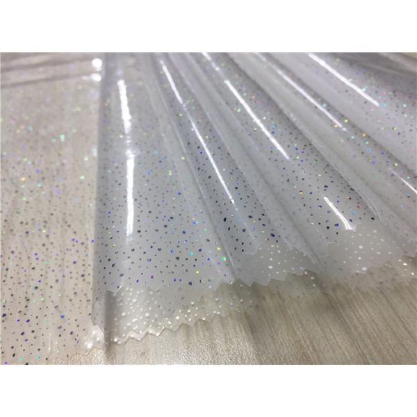 Quality Matt / Gloss Tpu Leather 0.15mm Lamination Shining Stars Pattern For Coat / Raincoat wholesale