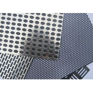 Punched Metal 2mm Perforated Wire Mesh Square / Hexagonal Hole Speaker Grills