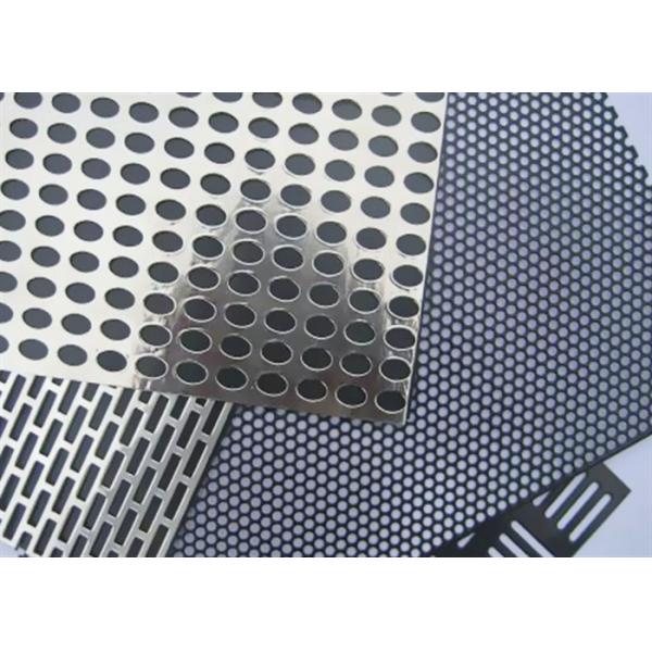 Punched Metal 2mm Perforated Wire Mesh Square / Hexagonal Hole Speaker Grills