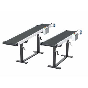 PVC Lifting Horizontal Conveyor Belt System , Steel Inclined Belt Conveyor