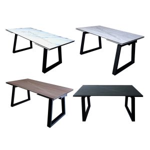 HPL Laminated Modern Extension Dining Table Eco Friendly Scratch Proof