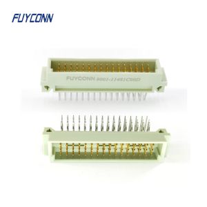 Cheap 3 Rows DIN41612 Connector 90 Degree PCB 3*16P 48Pin Male Eurocard Connector for sale