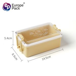 Cartoon cake friut Bento box Plastic Portable lunch box with handle