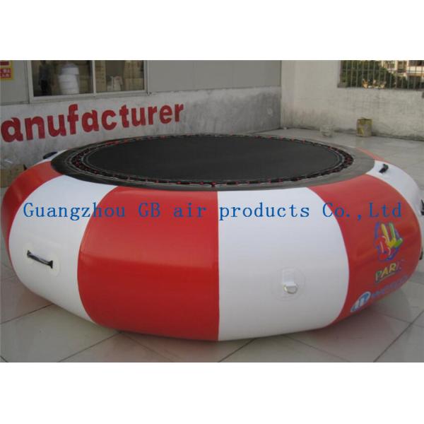 Interesting Round Inflatable Water Game , Inflatable Trampoline For Water Jumping