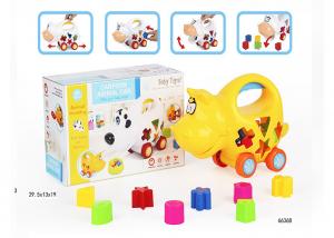 Cheap Educational Shape Sorting Matching Baby Blocks Toys Car Set 9Pcs PP Plastic Material for sale