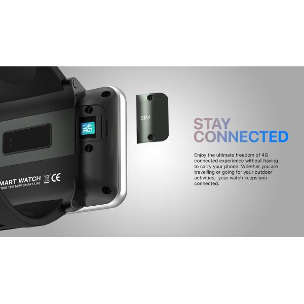 DM100 4G Nano SIM Card 2.886inch Big Screen Android Smart Watch Mobile Phone Man Woman 3GB+32GB Camera GPS 480*640P Smar