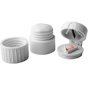 Easy Open Hospital Pill Dispenser Box Tablet Cutter Crusher Box Grind Individual