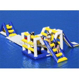 Cheap aquaglide slide ,lake inflatable water park games , mini inflatable water prk for sale