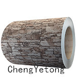 Wall Decoration PPGL Steel Coil Marble Grain 0.5MM Thickness With PVDF Coating