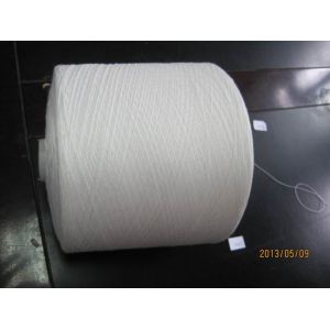 Cheap 30s/2 Polyester Ring Spun Yarn , Raw White Polyester Thread for sale