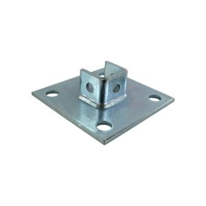 Standard Steel Channel Post Base Accessories C Channel 1-5/8"