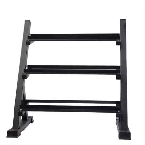 Three Layer Commercial Fitness Equipment Dumbbell Rack Metal Set For Strength
