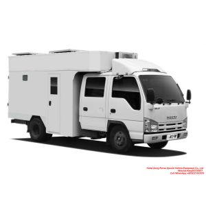 China ISUZU Caravan Outdoor Mobile Camping Truck With Living Room for 5-6 men top replacement air fan and  solar panel on sale