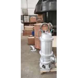 Stainless Steel Submersible Sewage Pump Large Diameter 125 WQP Precision Cast