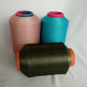 Dty White Integrated Recycled Knitting Yarn Elasticity 70D Spandex