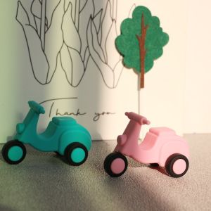 custom and wholesale Safe Silicone Vehicle Toys set for Babies ambulance truck